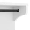 Wall-mounted Coat Rack SANDNES White - Solid Pine 43x30x42 cm