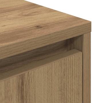 LED Bedside Cabinet in Artisan Oak - Stylish & Functional