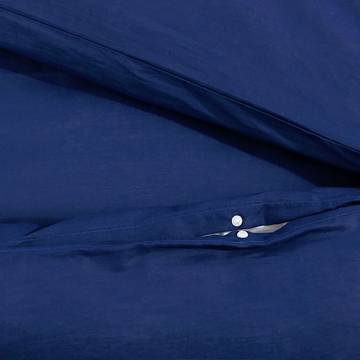 Navy Blue Duvet Cover Set 140x200 cm - Soft Cotton Bedding