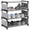 4-Tier Grey Shoe Rack | Organize Your Shoes Efficiently