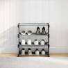 4-Tier Grey Shoe Rack | Organize Your Shoes Efficiently