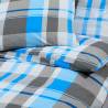 Duvet Cover Set Blue & Grey 240x220 cm - Soft Cotton Bedding