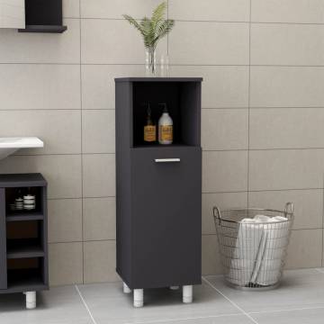 Stylish Grey Bathroom Cabinet | 30x30x95 cm | Hipomarket