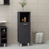  Bathroom Cabinet Grey 30x30x95 cm Engineered Wood Colour grey Number of 1 Number of Pieces 