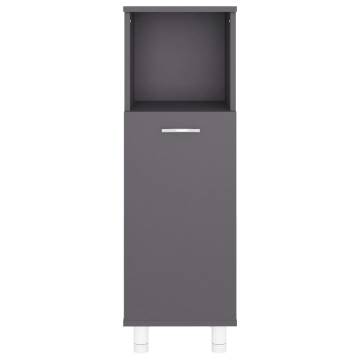 Stylish Grey Bathroom Cabinet | 30x30x95 cm | Hipomarket