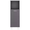 Stylish Grey Bathroom Cabinet | 30x30x95 cm | Hipomarket