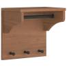 Wall-mounted Coat Rack SANDNES | Solid Pinewood Charm