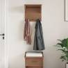 Wall-mounted Coat Rack SANDNES | Solid Pinewood Charm