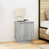 LED Bedside Cabinet Grey Sonoma - Stylish & Functional