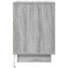 LED Bedside Cabinet Grey Sonoma - Stylish & Functional