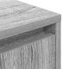 LED Bedside Cabinet Grey Sonoma - Stylish & Functional