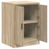 Garage Storage Cabinet Sonoma Oak - Solid Wood Pine 60x51x85 cm