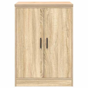 Garage Storage Cabinet Sonoma Oak - Solid Wood Pine 60x51x85 cm