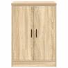 Garage Storage Cabinet Sonoma Oak - Solid Wood Pine 60x51x85 cm