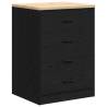 Garage Storage Cabinet Black 60x51x85 cm - Durable Pine Wood