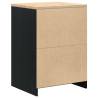 Garage Storage Cabinet Black 60x51x85 cm - Durable Pine Wood