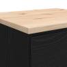 Garage Storage Cabinet Black 60x51x85 cm - Durable Pine Wood