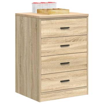 Garage Storage Cabinet Sonoma Oak - Durable Solid Wood | HipoMarket