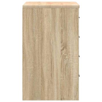 Garage Storage Cabinet Sonoma Oak - Durable Solid Wood | HipoMarket