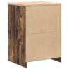 Garage Storage Cabinet Smoked Oak - Solid Wood Pine - 60x51x85 cm