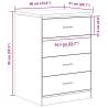 Garage Storage Cabinet Smoked Oak - Solid Wood Pine - 60x51x85 cm