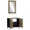 2 Piece Solid Wood Mango Bathroom Furniture Set | HipoMarket