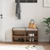 SANDNES Hallway Bench - Solid Pinewood | Hipomarket UK