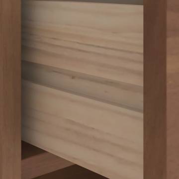 Hallway Bench SANDNES - Solid Pine Wood Storage Solution