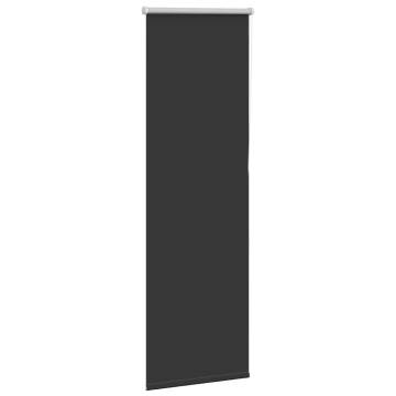 Black Roller Blind 40x130 cm - Blackout Polyester | HipoMarket