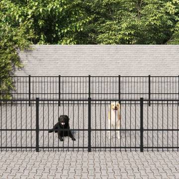 Outdoor Dog Kennel Steel - 56.45 m² Safe & Comfortable Home