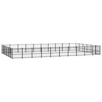 Outdoor Dog Kennel Steel - 56.45 m² Safe & Comfortable Home