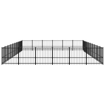 Outdoor Dog Kennel Steel - 56.45 m² Safe & Comfortable Home