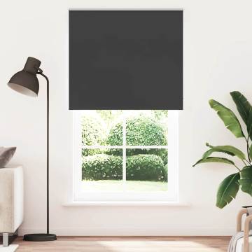 Roller Blind Blackout Black 140x210 cm | Hipomarket