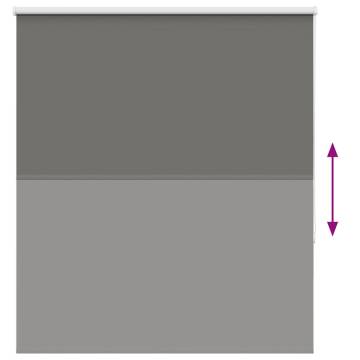 Roller Blind Blackout Grey 125x150 cm - Durable & Stylish