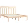 Solid Wood Bed Frame 160x200 cm - Classic Design