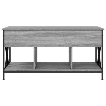 Stylish Grey Sonoma Coffee Table | Durable & Elegant 100x55x50 cm