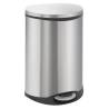 EKO Pedal Bin Shell 2x22 L Matte Silver - Stylish & Practical