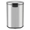 EKO Pedal Bin Shell 2x22 L Matte Silver - Stylish & Practical