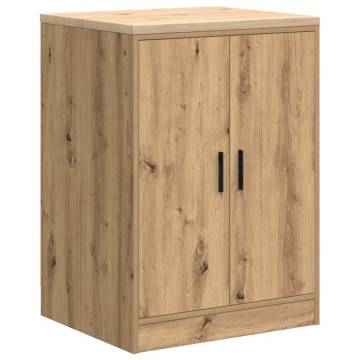 Garage Storage Cabinet Artisan Oak - Solid Pine Wood