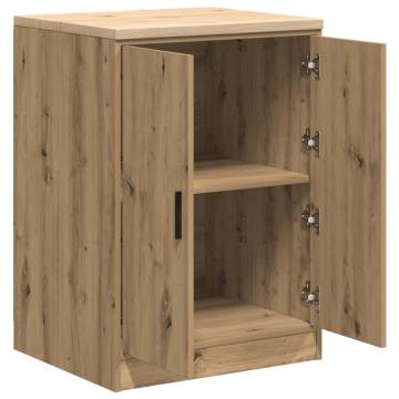 Garage Storage Cabinet Artisan Oak - Solid Pine Wood