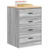 Garage Storage Cabinet Grey Sonoma - Durable Pinewood Design