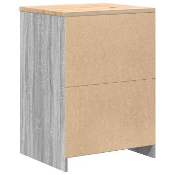 Garage Storage Cabinet Grey Sonoma - Durable Pinewood Design