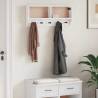 Wall-mounted Coat Rack SANDNES White | Solid Pine Storage