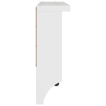 Wall-mounted Coat Rack SANDNES White | Solid Pine Storage