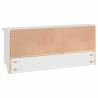 Wall-mounted Coat Rack SANDNES White | Solid Pine Storage