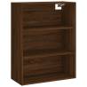 Elegant Highboard Brown Oak - 69.5x34x180 cm | HipoMarket UK