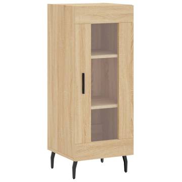 Highboard Sonoma Oak - Stylish Engineered Wood Storage Cabinet