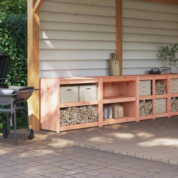 Outdoor Kitchen Cabinets - 2 pcs Solid Wood Douglas | Hipomarket