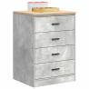  Garage Storage Cabinet Concrete Grey 60x51x85 cm Solid Wood Pine Colour concrete grey Size 60 x 51 x 85 cm Quantity in Package 1 Model 4 darwers 