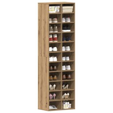 Shoe Cabinet Artisan Oak 54x34x183 cm - Stylish & Durable